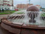 Городской фонтан с подсветкой, г. Винница